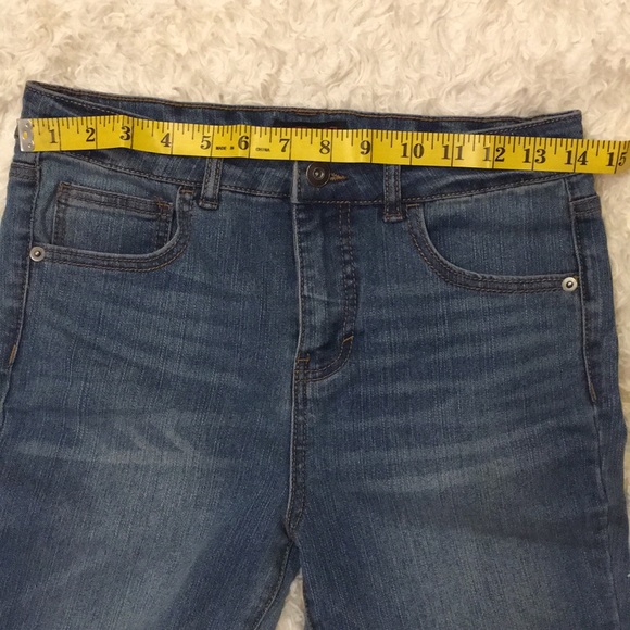 Material Girl Jeans Stair Ragged Hem Paint Spots L - Picture 4 of 8